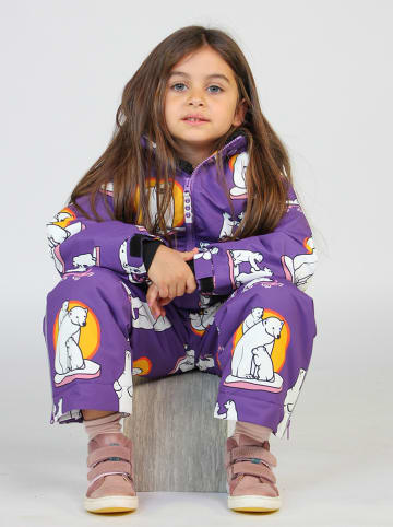 Småfolk Kurtka zimowa "Polar bears" w kolorze fioletowym