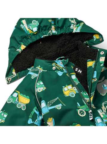 Småfolk Schneeanzug "Fahrzeuge" in Grün