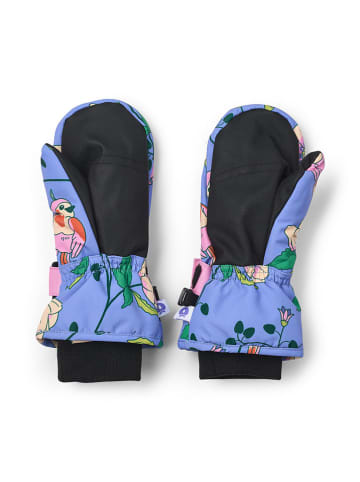 Småfolk Wanten "Vogels en bloemen" paars