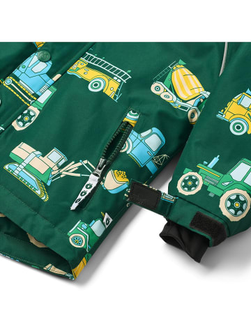 Småfolk Ski-/ Snowboardjacke "Fahrzeuge" in Grün
