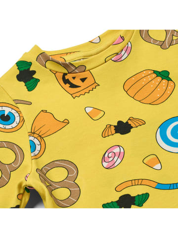 Småfolk Jurk "Halloween-zoetjes" geel
