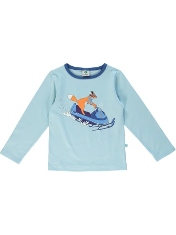 Småfolk Koszulka w kolorze błękitnym