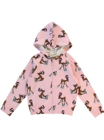Småfolk Sweatjacke in Rosa/ Braun