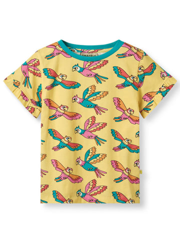 Småfolk Shirt "Papageien" geel/meerkleurig