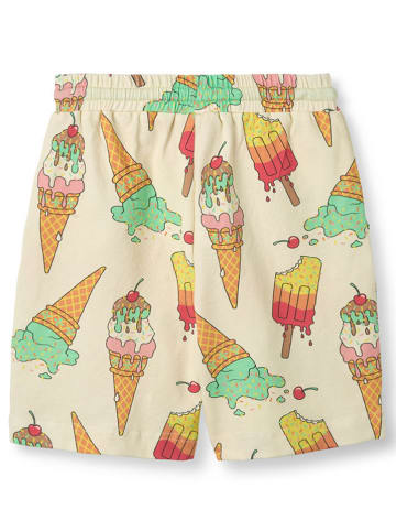 Småfolk Szorty "Eis" w kolorze kremowym ze wzorem