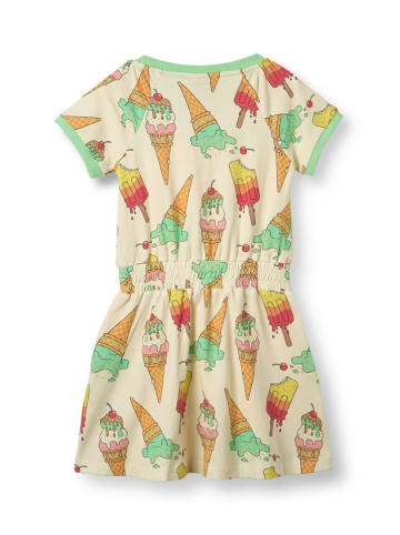 Småfolk Jurk "Eis" crème/meerkleurig