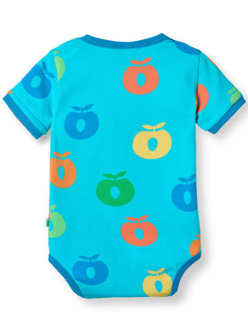 Småfolk Body "Äpfel" in Blau/ Bunt