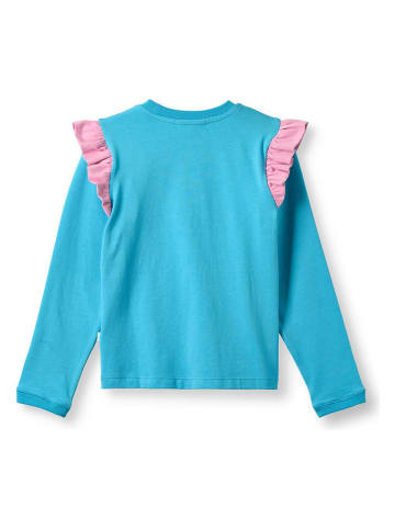 Småfolk Longsleeve "Roboterhunde" in Blau