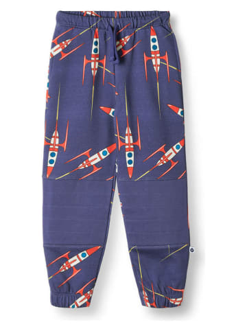 Småfolk Sweathose "Raumschiffe" in Dunkelblau