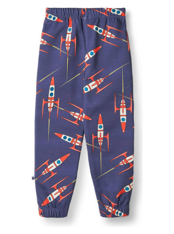 Småfolk Sweatbroek "Ruimteschepen" donkerblauw