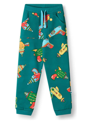 Småfolk Sweatbroek "Space Blaster" groen