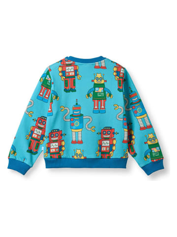 Småfolk Sweatshirt "Robots" blauw