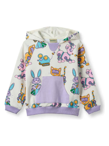Småfolk Hoodie "Roboter-Haustiere" in Lila