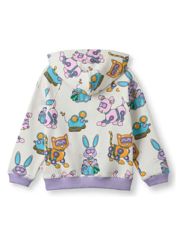 Småfolk Hoodie "Roboter-Haustiere" in Lila