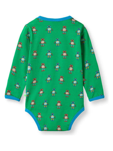 Småfolk Romper "Robot" groen