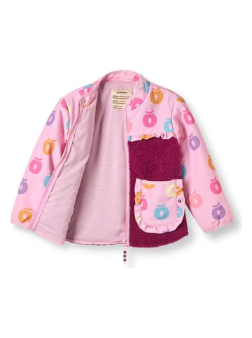 Småfolk Fleece vest "Appel" lichtroze/rood