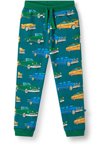 Småfolk Spodnie dresowe "Macoun" w kolorze zielonym