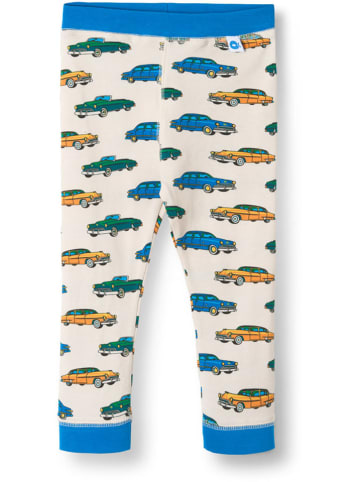 Småfolk Leggings "Elstar" in Blau/ Weiß