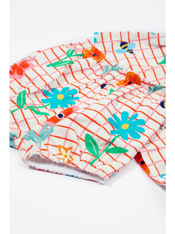 Frugi 2-częściowy zestaw "Lani" w kolorze czerwono-kremowo-różowym