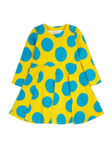 Frugi Kleid "Cosy Skater" in Gelb/ Hellblau