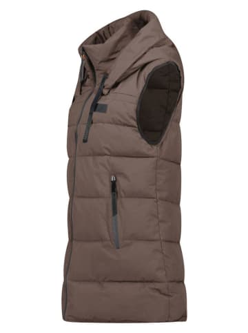 ANAPURNA Doorgestikte bodywarmer "Dolbana" bruin