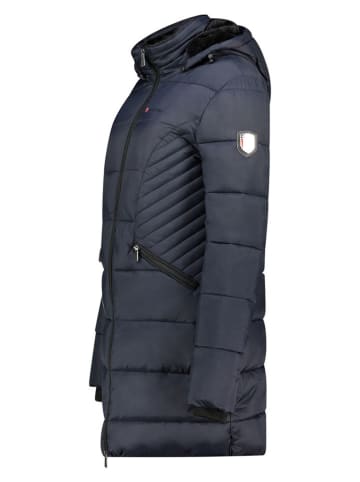 ANAPURNA Doorgestikte mantel "Beeana" donkerblauw