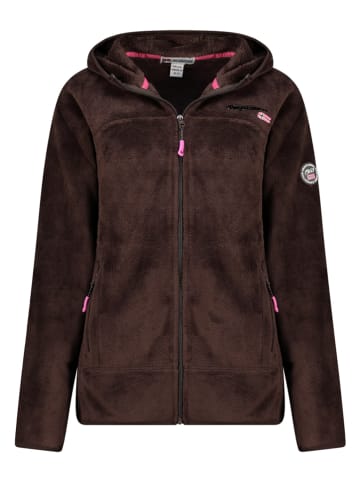 ANAPURNA Fleece vest "Uternel" donkerbruin