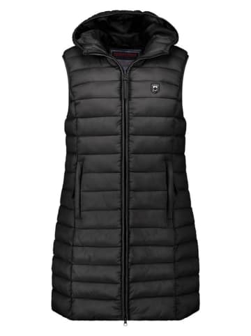 ANAPURNA Doorgestikte bodywarmer "Vakitalana Long'' zwart