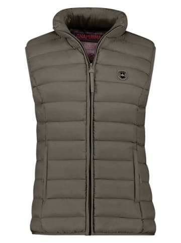 ANAPURNA Doorgestikte bodywarmer "Vakitalana'' kaki