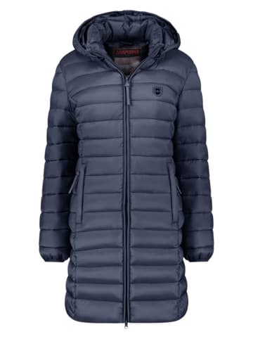 ANAPURNA Doorgestikte mantel "Akitalana" donkerblauw