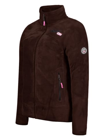 ANAPURNA Fleece vest "Uternel" donkerbruin