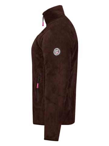 ANAPURNA Fleece vest "Uternel" donkerbruin