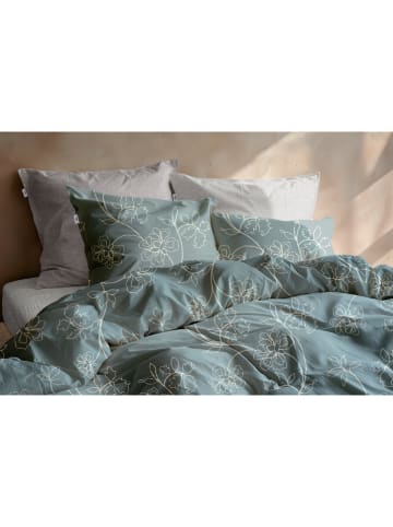 Zo!Home Komplet pościeli flanelowej "Alva" w kolorze błękitnym