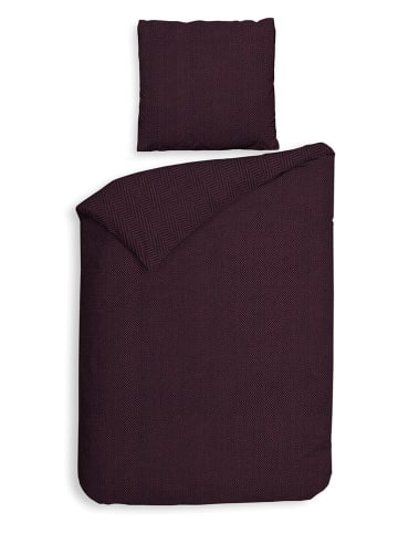 HNL Flanell-Bettwäsche-Set "Spina" in Lila