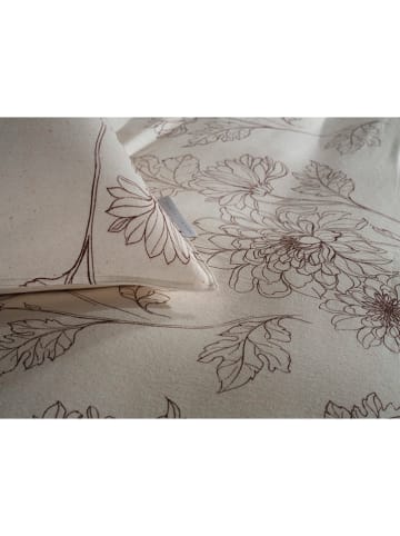 HNL Komplet pościeli flanelowej "Gigi" w kolorze białym