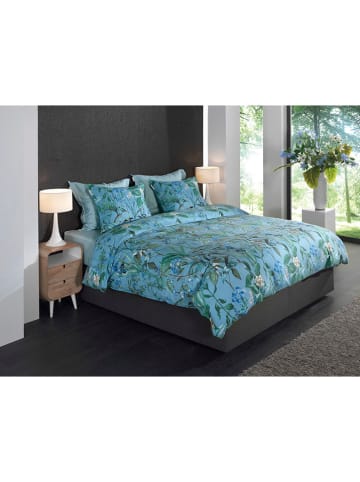 HNL Flanellen beddengoedset lichtblauw