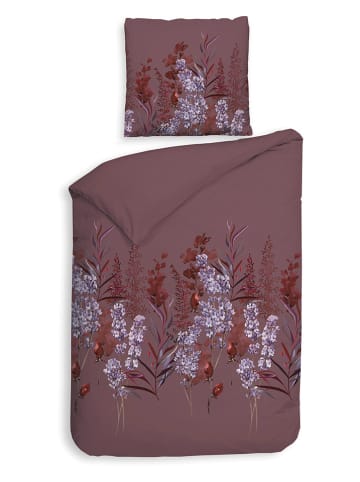 HNL Flanellen beddengoedset "Mino" paars