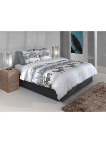 HNL Flanellen beddengoedset "Cervo" wit