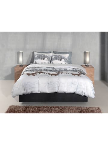 HNL Flanellen beddengoedset "Cervo" wit