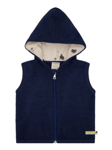 loud + proud Wełniana kamizelka w kolorze granatowym