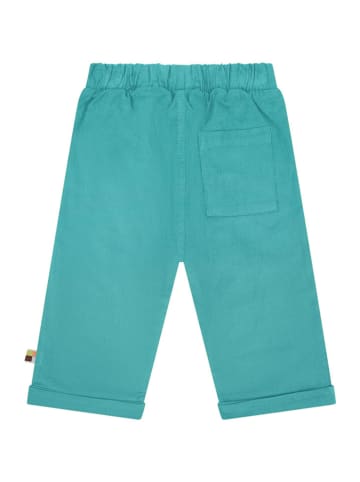 loud + proud Spodnie sztruksowe w kolorze błękitnym