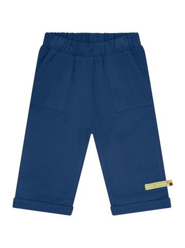 loud + proud Spodnie sztruksowe w kolorze niebieskim