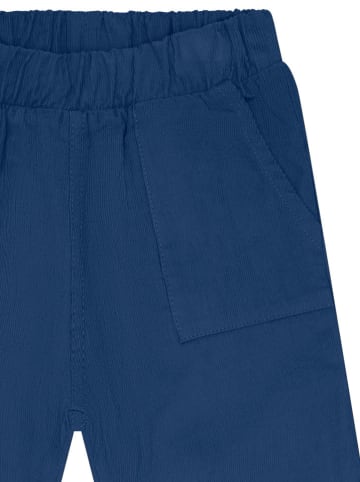 loud + proud Spodnie sztruksowe w kolorze niebieskim