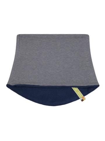 loud + proud Wende-Loop-Schal in Dunkelblau/ Weiß