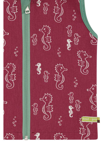 loud + proud Sweatweste  in Rot/ Grün/ Weiß