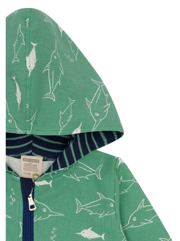 loud + proud Jacke  in Grün/ Weiß