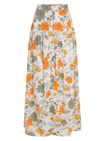 O'Neill Spódnica "Alofa" w kolorze białym ze wzorem