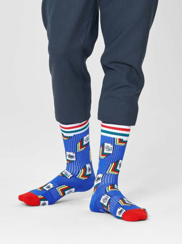 Happy Socks Sokken "Photos" blauw/wit/rood