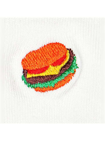 Happy Socks 2-delige set: sokken "Burger" wit