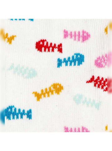 Happy Socks 2er-Set: Socken in Rosa/ Weiß/ Bunt